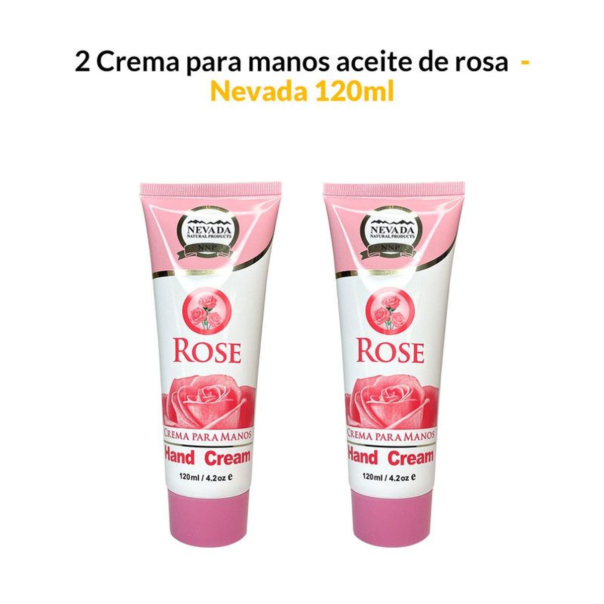 NEVADA NATURAL PRODUCTS - 2 Crema para manos aceite de rosas 120ml - Nevada.