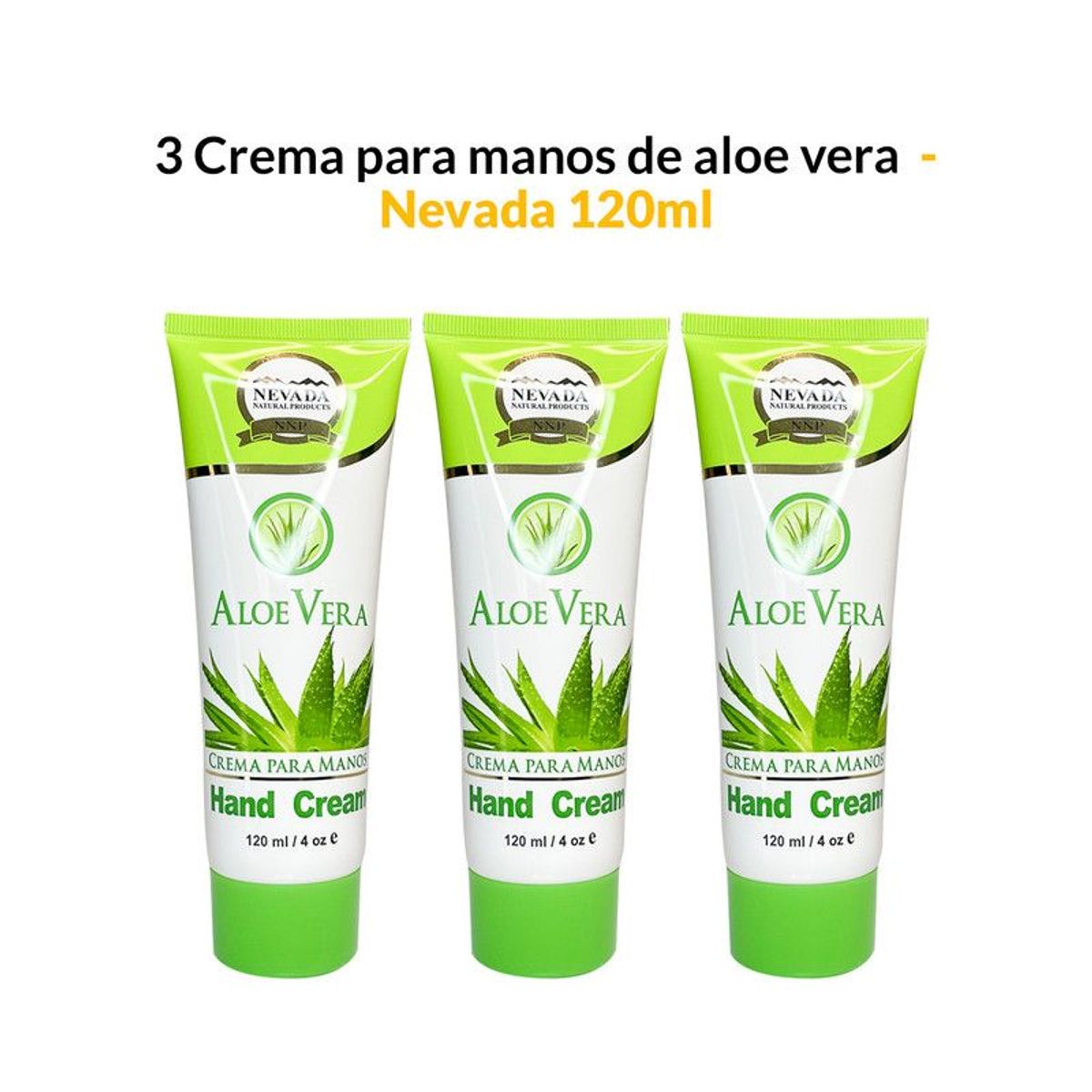 NEVADA NATURAL PRODUCTS - 3 Crema para manos de aloe vera 120ml - Nevada