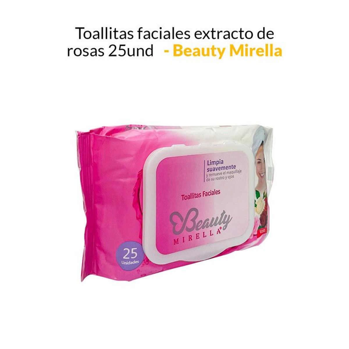 NEVADA NATURAL PRODUCTS - Toallitas faciales extracto de rosas 25und - Nevada