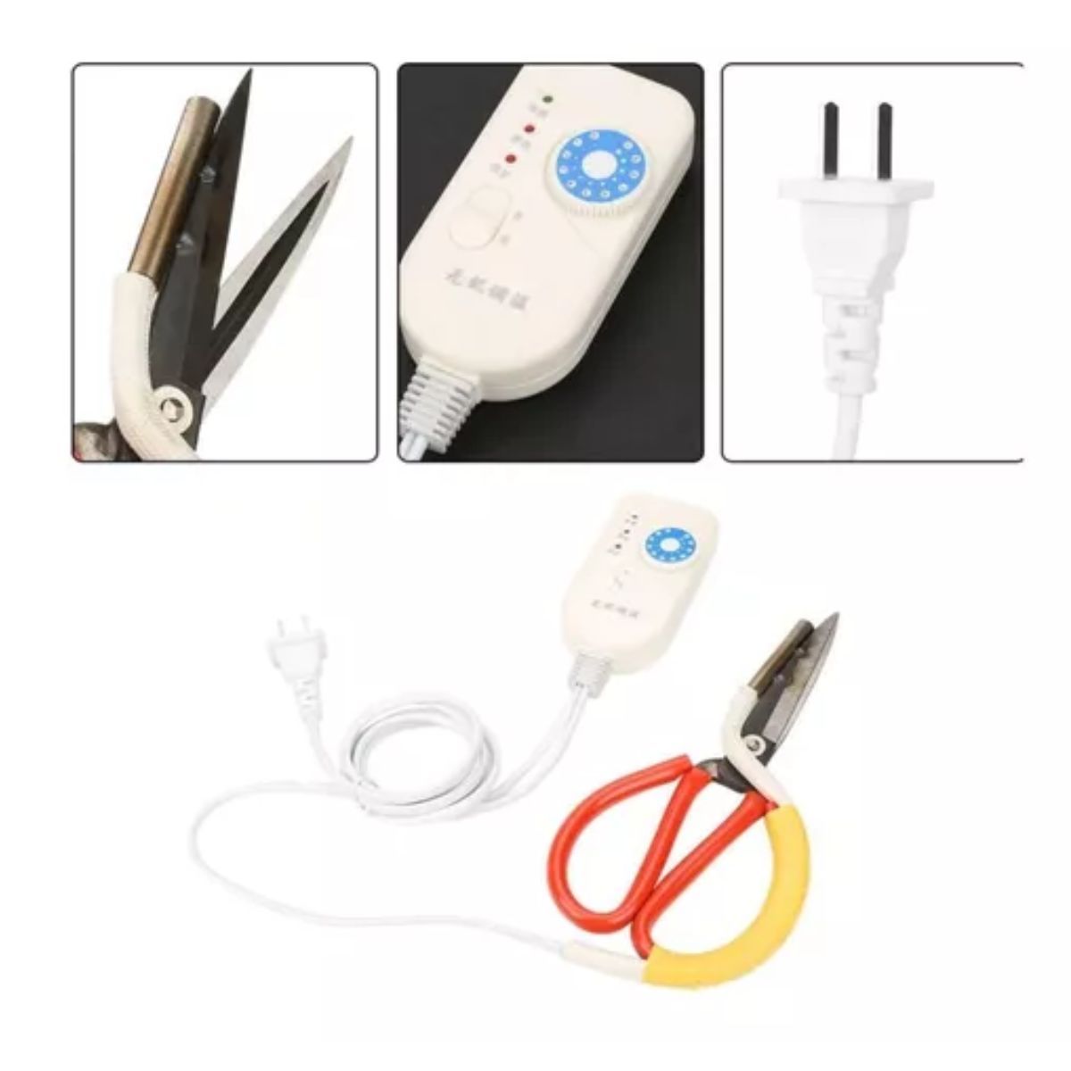 GENERICO - Tijera De Calor Eléctrica De 220v Que Corta Y Sella