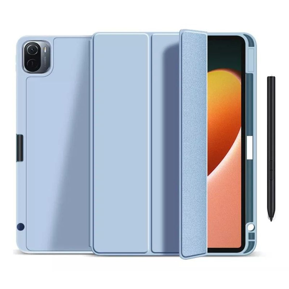 GENERICO - Funda Smart Cover con Porta Lapiz para Tablet Xiaomi Pad 6 Celeste