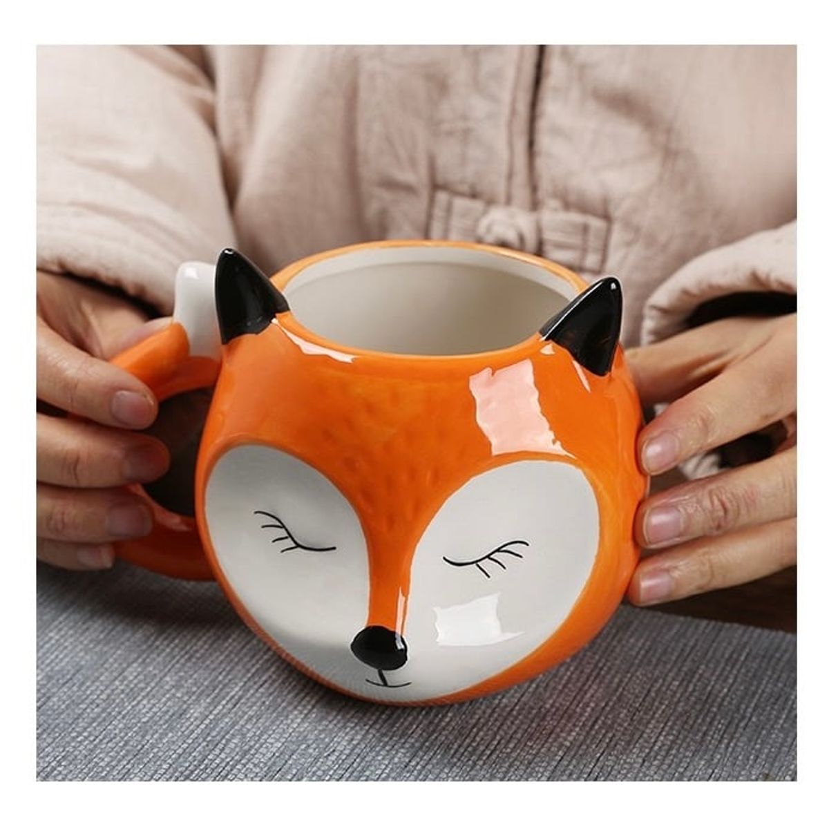 GENERICO - Taza Mug Zorro 3D Cerámica 500 ml