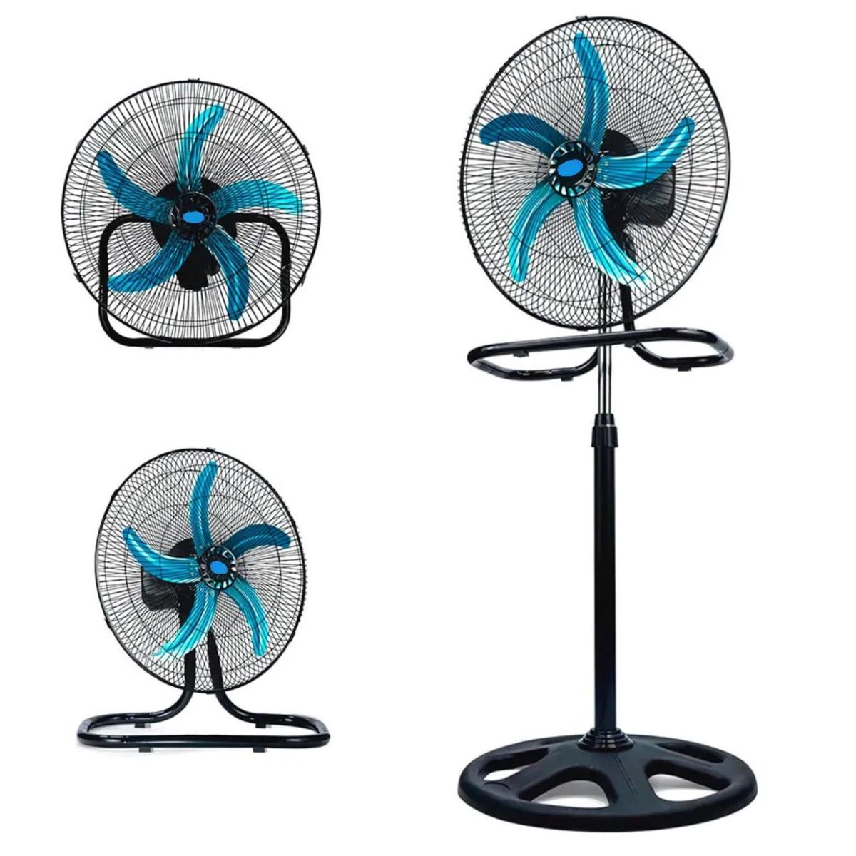 IMPORTADO MC - Ventilador 3 en 1 de 5 aspas 18" Malla Negro 100W