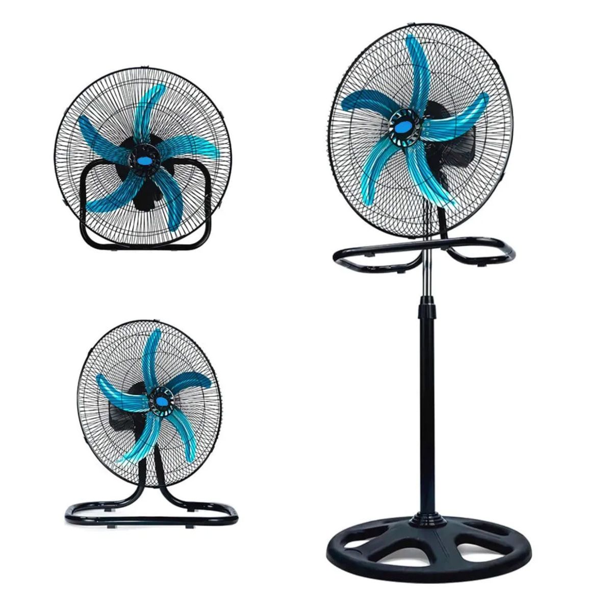 IMPORTADO MC - Ventilador 3 en 1 de 5 aspas 18" Malla Negro 100W