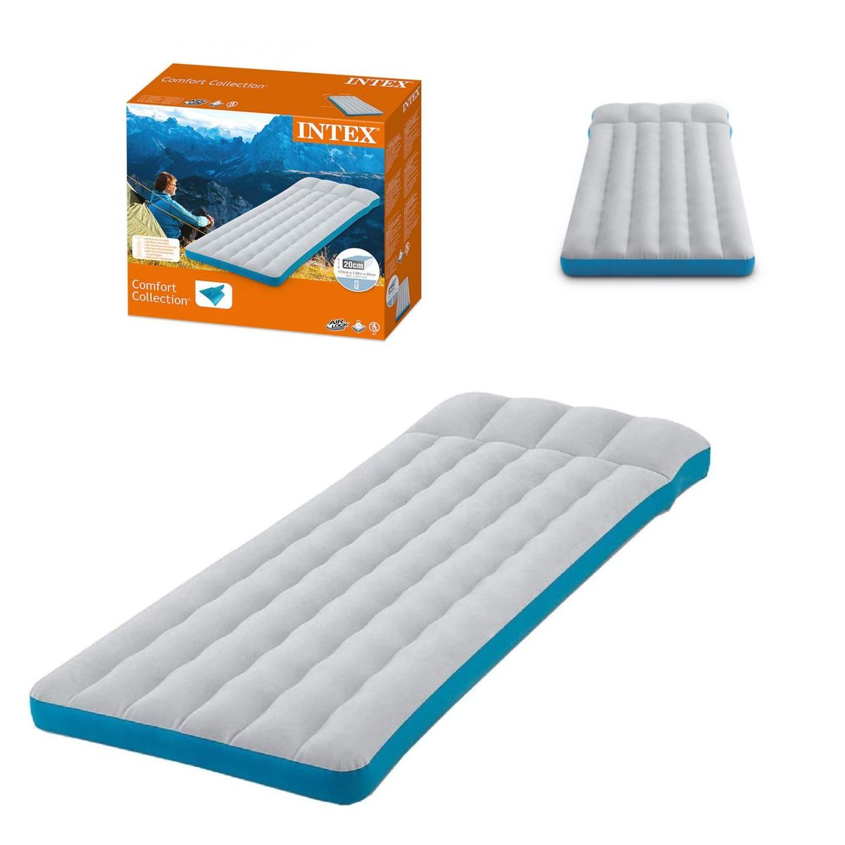 INTEX - Colchoneta Inflable de Camping 72 X 189 X 20