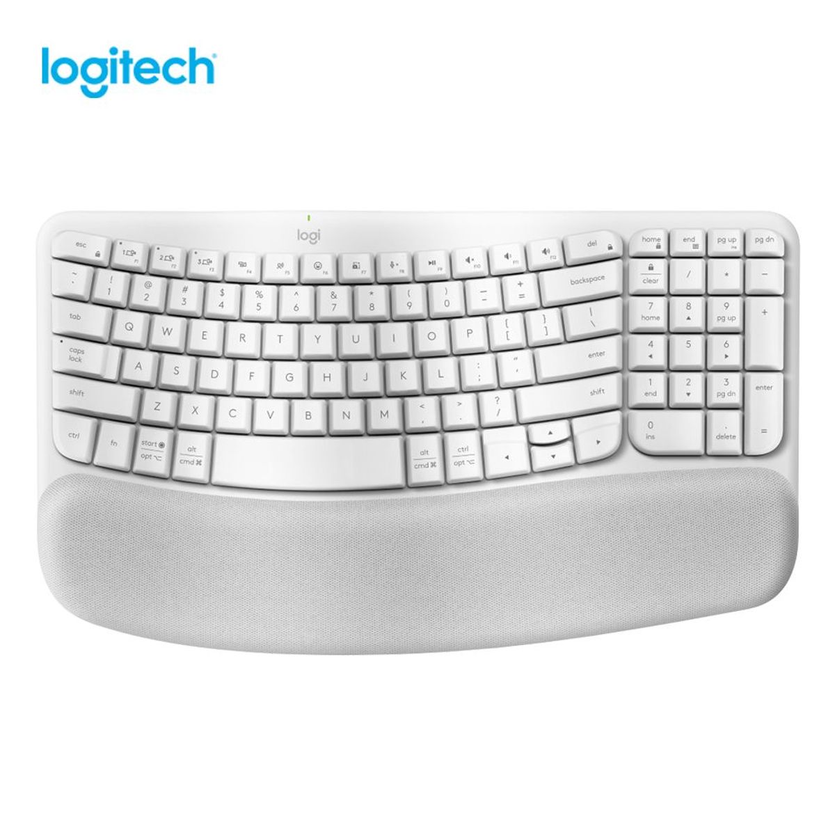 LOGITECH - TECLADO LOGITECH ERGO WAVE WIRELESS BOLT BT SP WHITE 920-012279