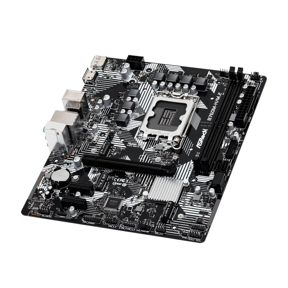 ASROCK - PLACA MADRE ASROCK B760M-H/M.2 LGA1700 MICRO-ATX P/N:90-MX-BM40-A0UAYZ