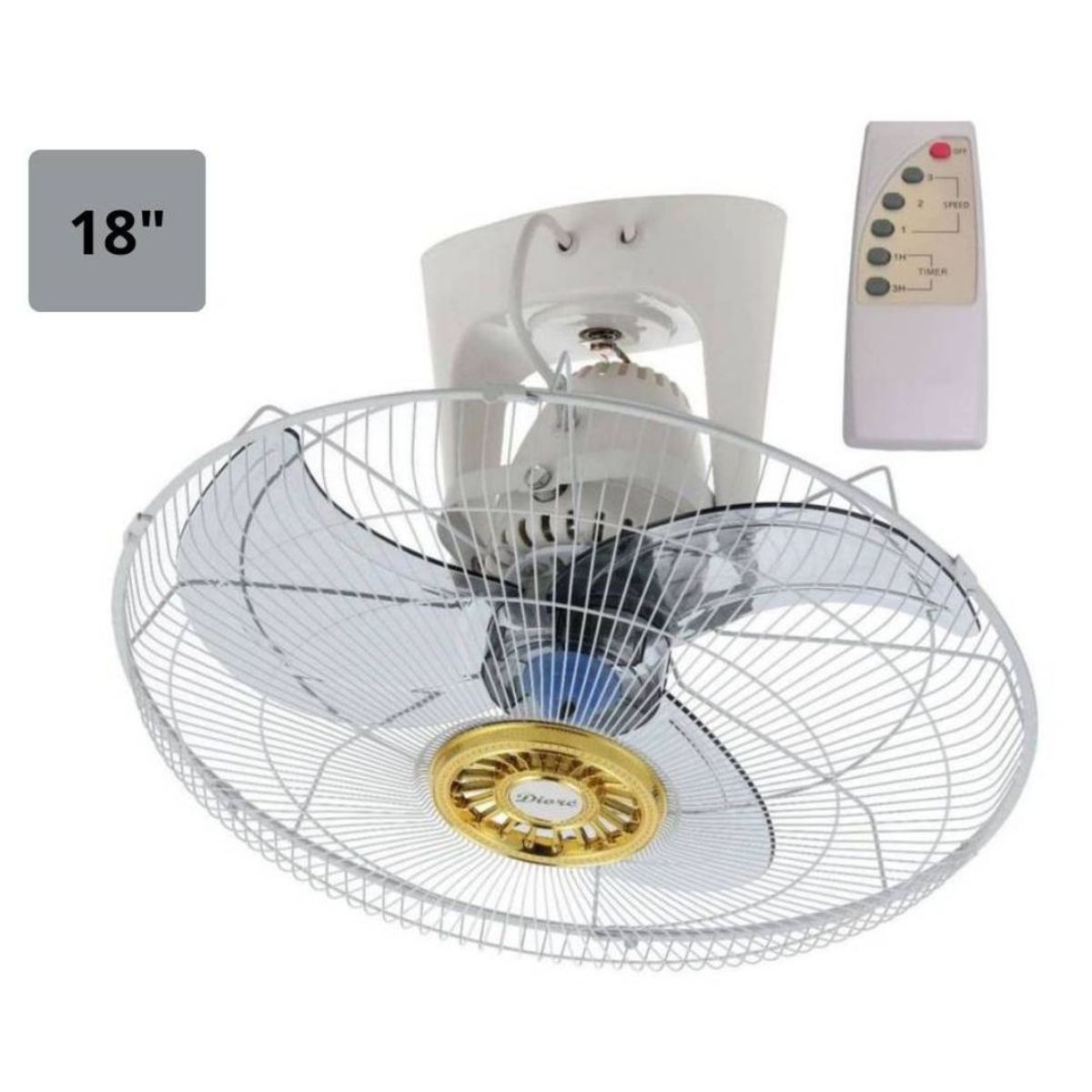 DIORE - Ventilador de techo DIORE 18 pulgadas Con Control Remoto