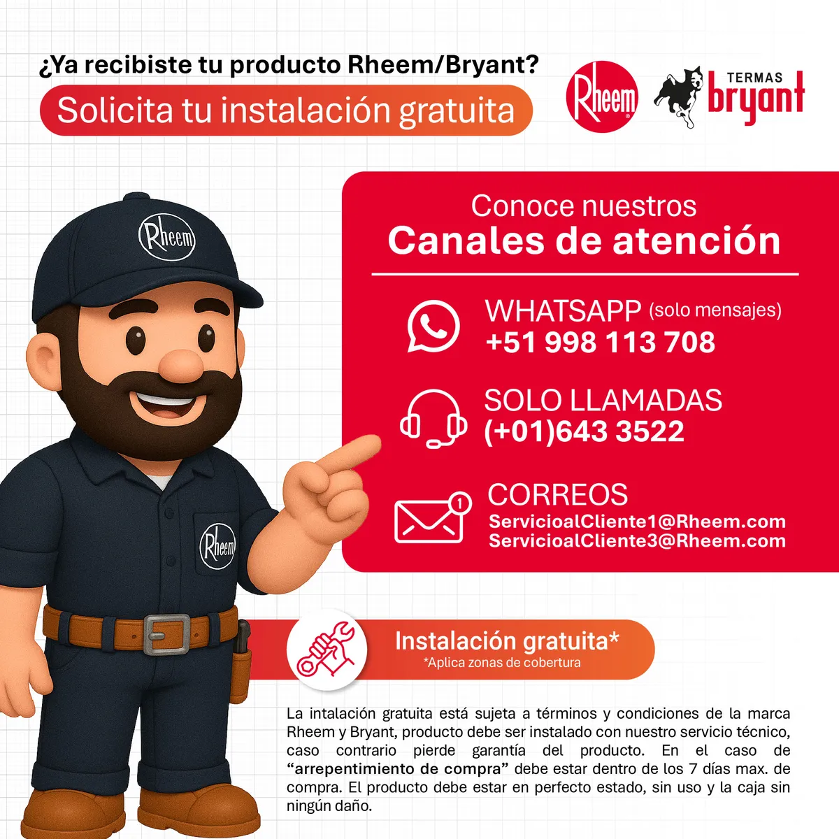 RHEEM - TERMA A GAS 10 L GAS NATURAL TF RHEEM