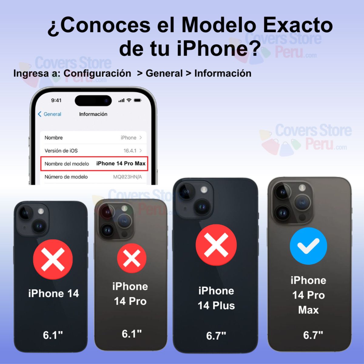 GENERICO - Funda para iPhone 14 Pro Max Holder Protector Camara Azul Antishock