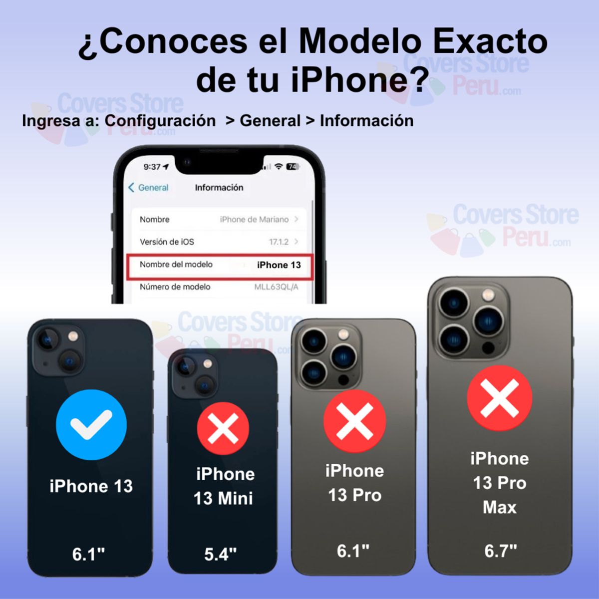 GENERICO - Funda Case para iPhone 13 Bumper Antishock Azul Resistente Antigolpe