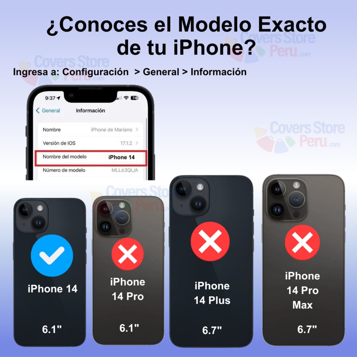 GENERICO - Funda Case para iPhone 14 Bumper Antishock Azul Resistente Antigolpe