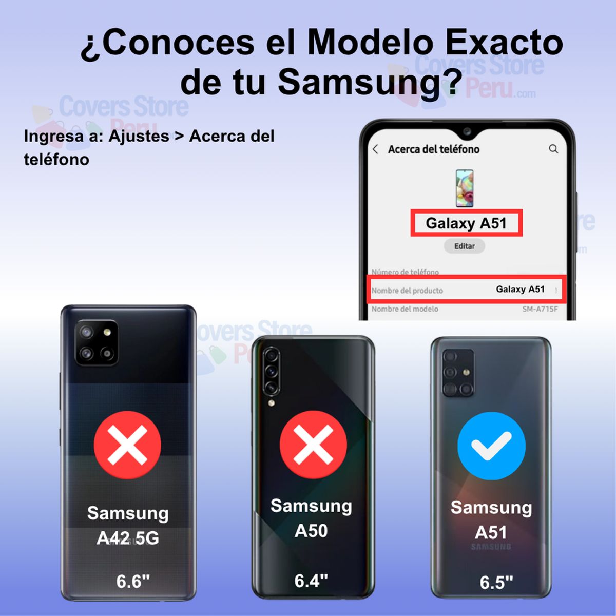 GENERICO - Funda Case for Samsung A51 Bumper Antishock Azul Resistente Antigolpe