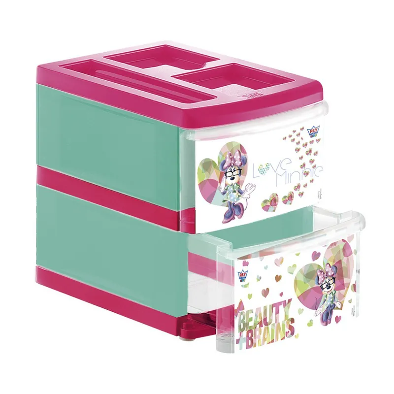 REYPLAST - Organizador Practico x2 Niveles Minnie Reyplast