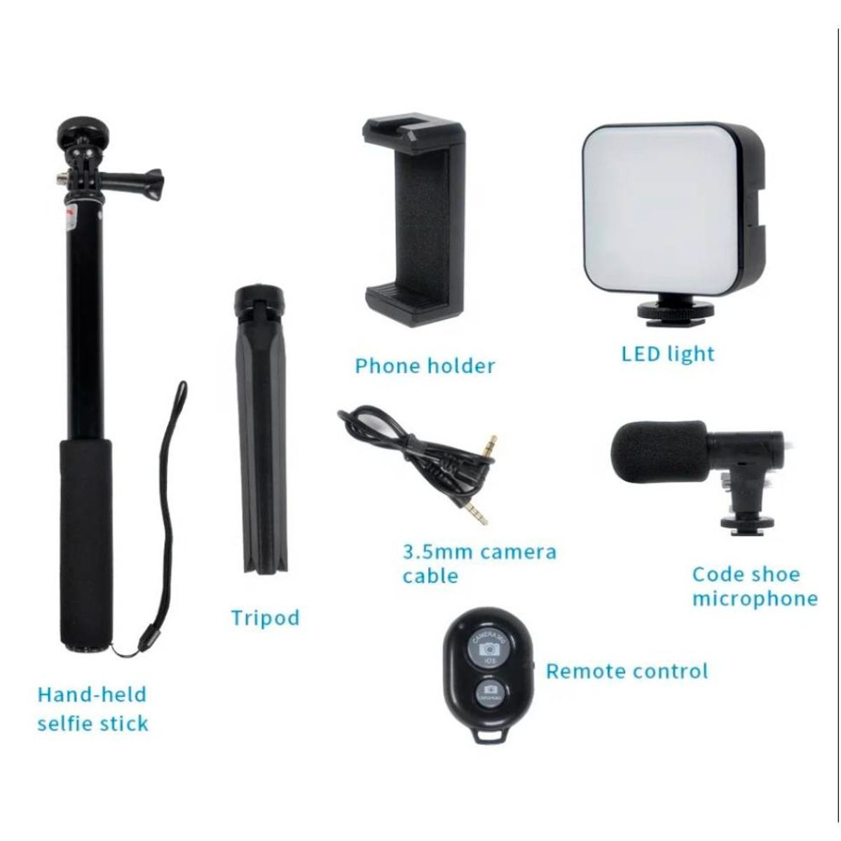 GENERICO - TRIPODE SOPORTE PARA TELEFONO GRABACION TIKTOK YOUTUBE ALTA CALIDAD