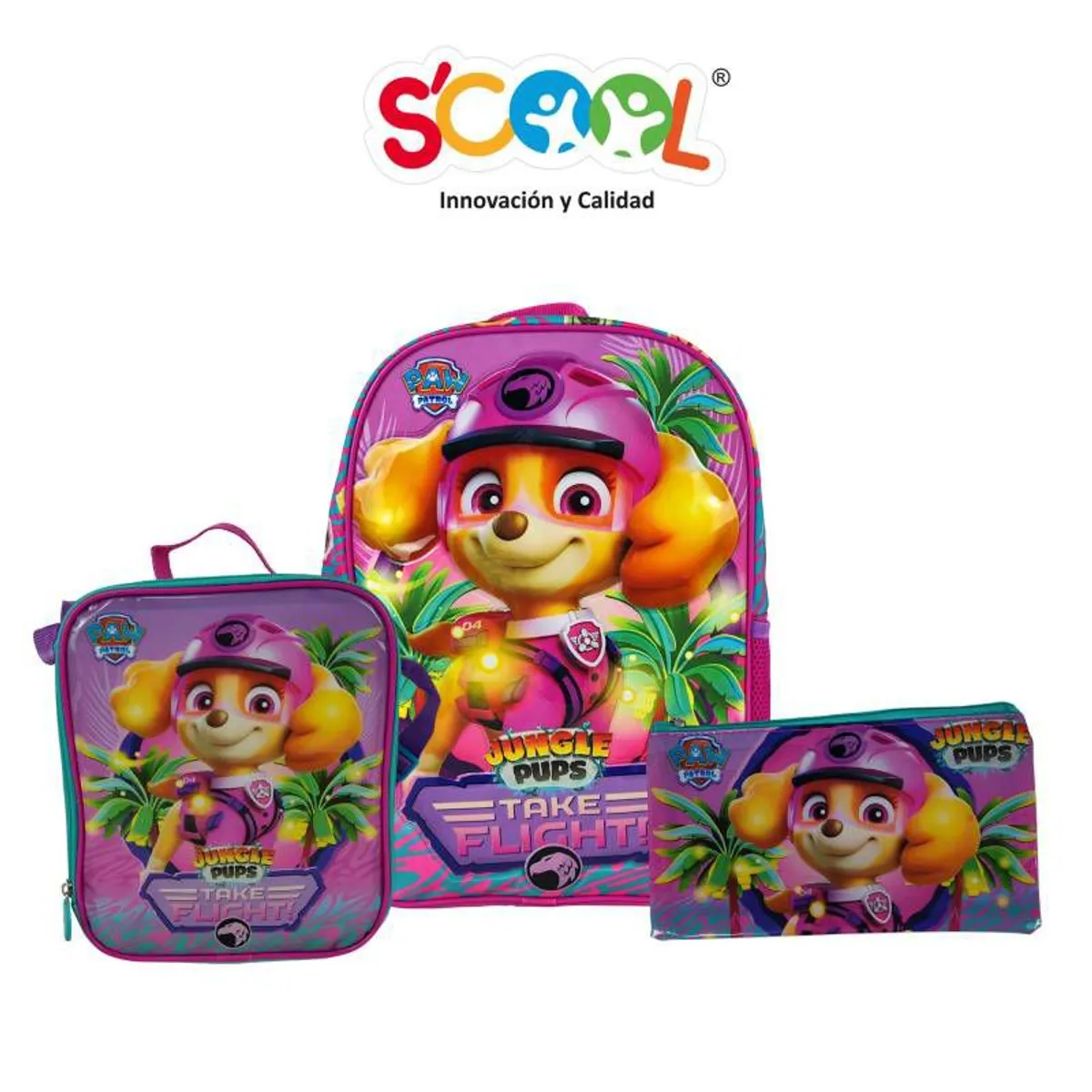 SCOOL - Scool - Set mochila oficio lonchera y cartuchera Paw Patrol