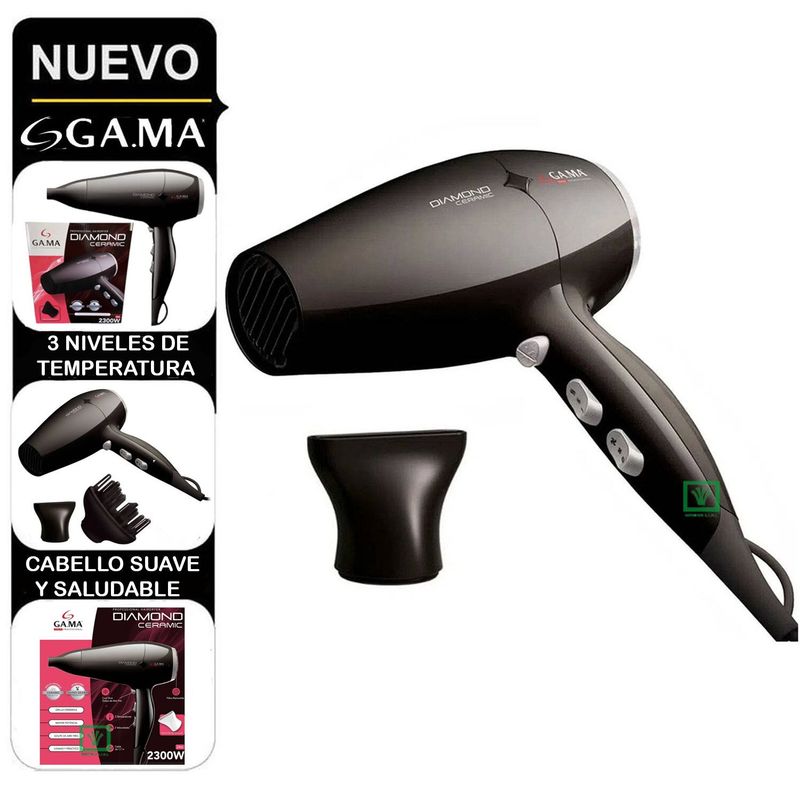 GAMA - Secador de Cabello Diamond Ceramic STD 2300W