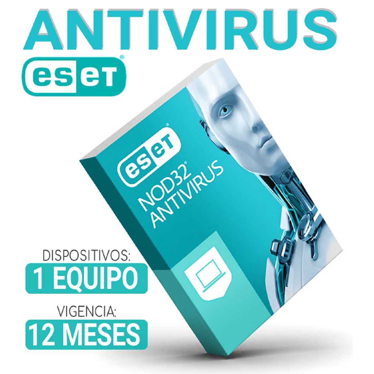 ESET NOD32 - ANTIVIRUS ESET NOD32 para 1 PC, vigencia 12 Meses Nod32