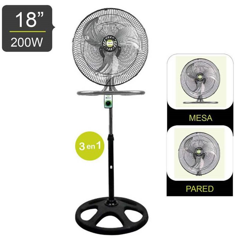 BOSSKO - Ventilador Pedestal De 18" 200 W BK-8218VI