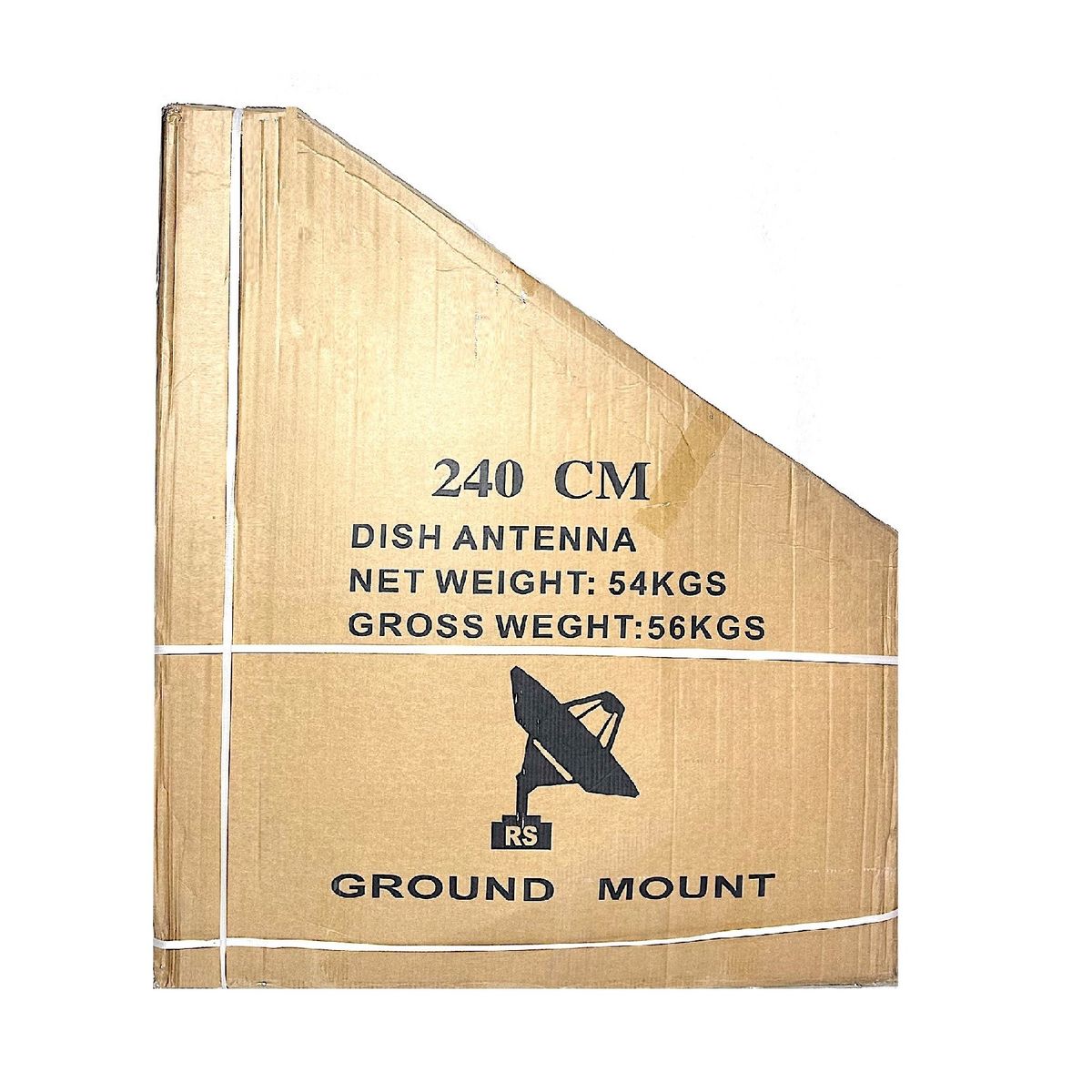 RST - ANTENA PARABOLICA SATELITAL 240CM 6 PETALOS FOCO CENTRAL CON LNBF