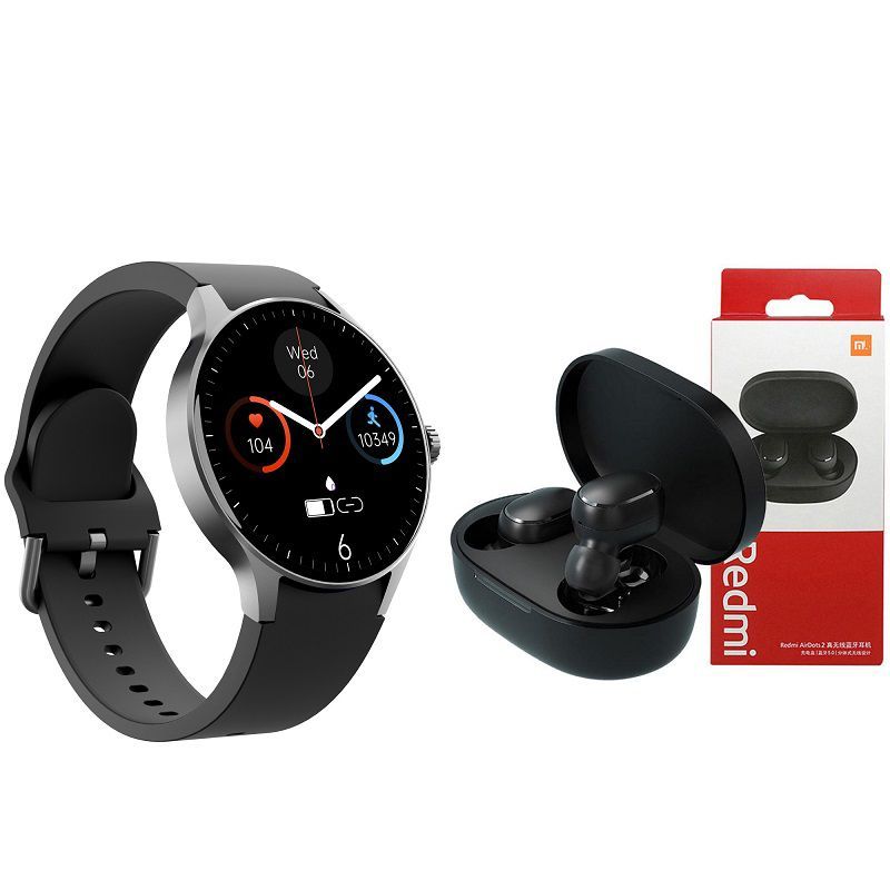 XIAOMI - Y80 Smartwatch Xiaomi Redmi Airdots2 Auriculares Bluetooth Audífonos