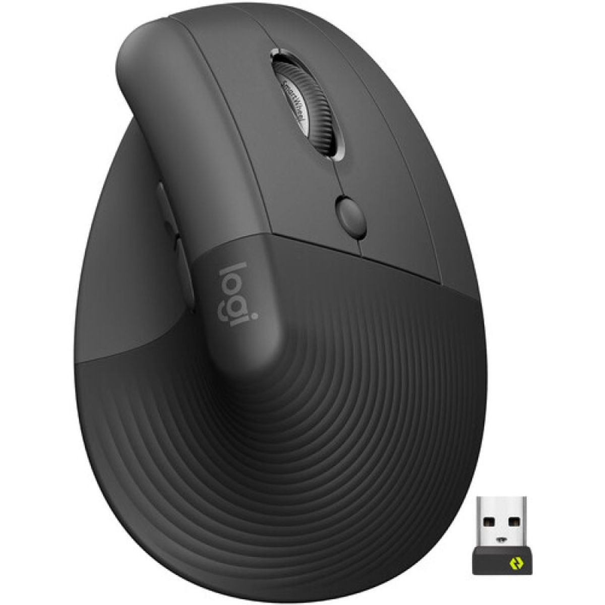 LOGITECH - Logitech Lift Mouse Ergonómico Vertical Inalámbrico - Grafito