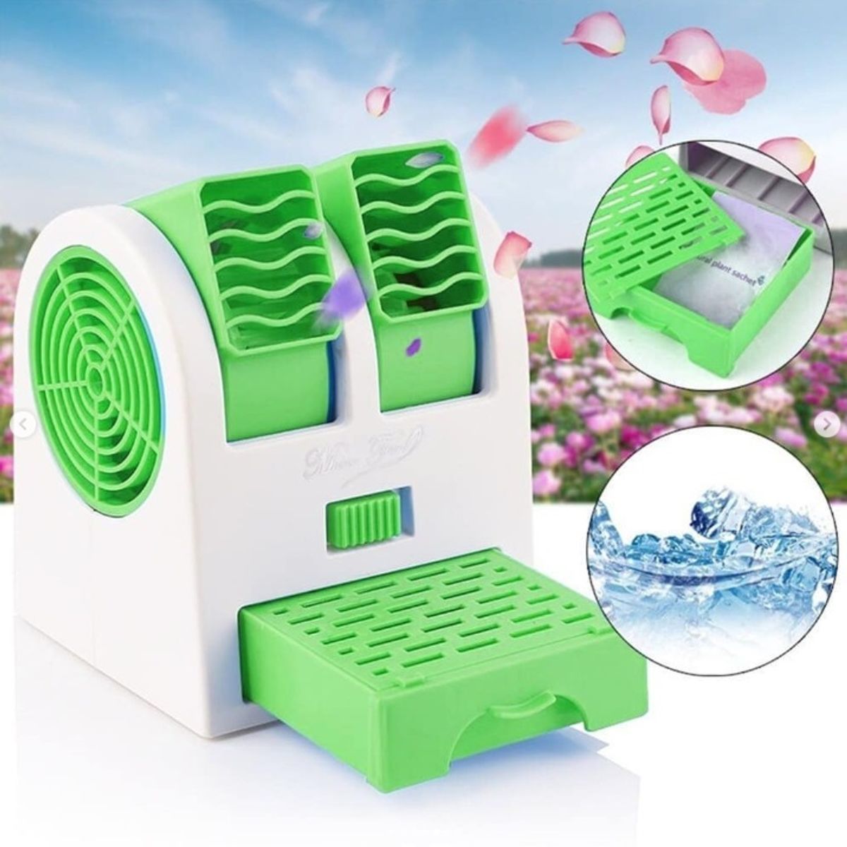 GENERICO - 2 Unidades Mini Ventilador Usb Portatil Aire Acondicionado Escritorio Oficina