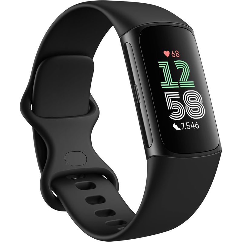 FITBIT - Fitbit Charge 6 Fitness Tracker con aplicación de Google - Negro