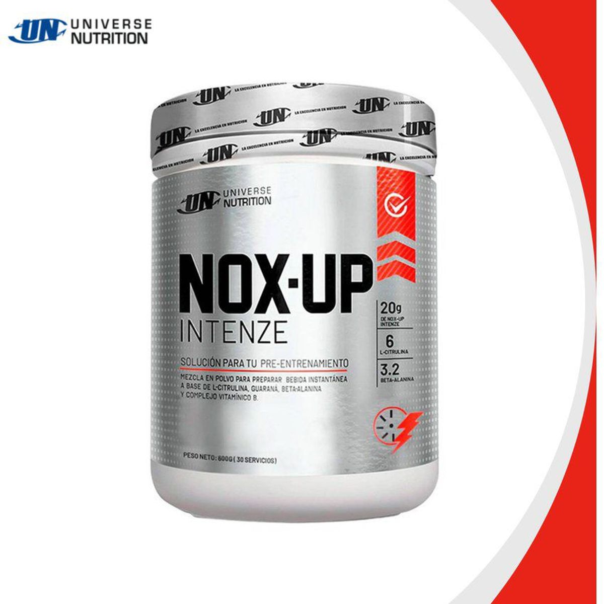 UNIVERSE NUTRITION - Pre Entreno Universe Nutrition Nox Up Intenze 600 g Mora + Shaker
