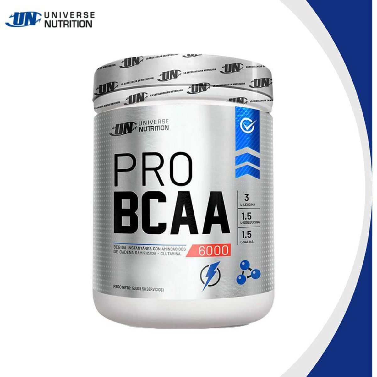 UNIVERSE NUTRITION - Aminoácido Universe Nutrition Pro Bcaa 6000 500g Citrus Punch + Shaker