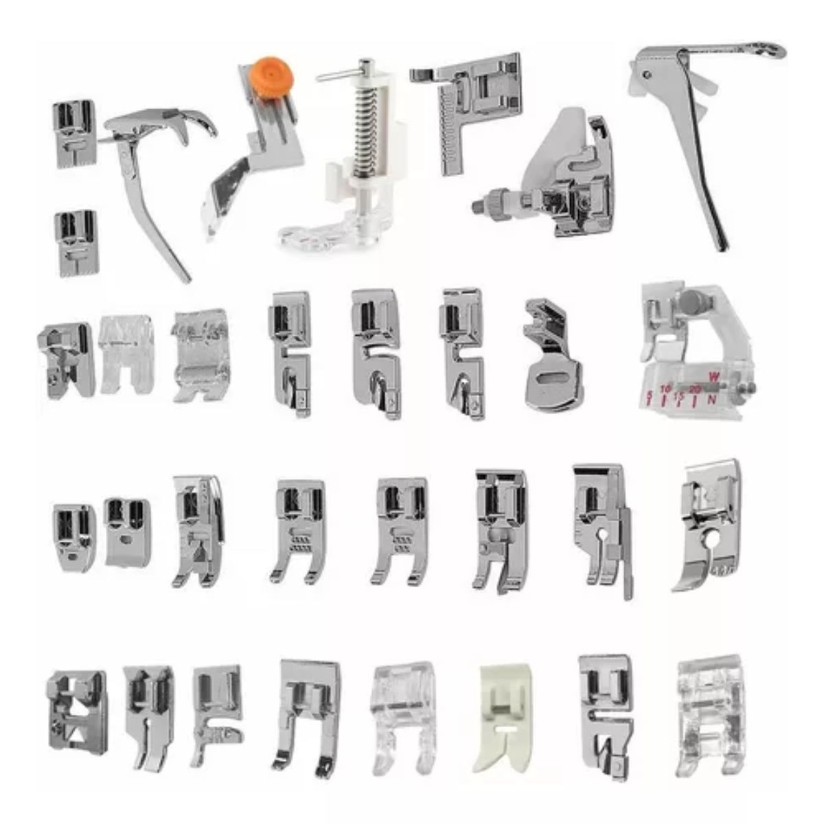 GENERICO - 32pcs Accesorios De Prensatelas Máquinas De Coser Doméstico