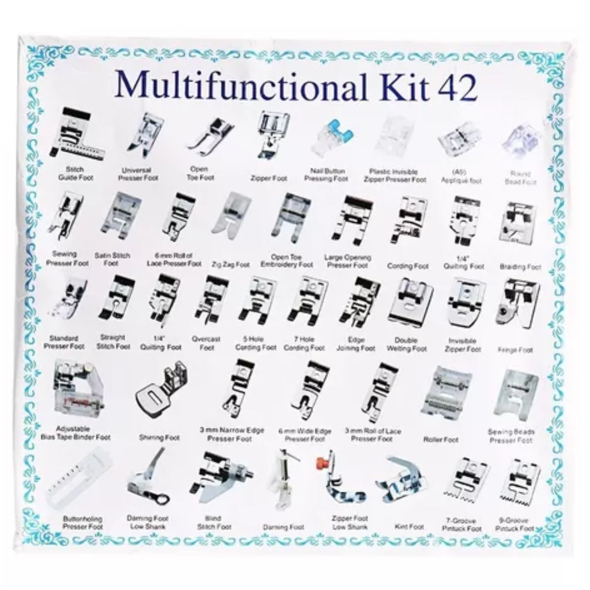 GENERICO - 42pcs Profesión Prensatelas Maquina De Coser Costurarepuesto