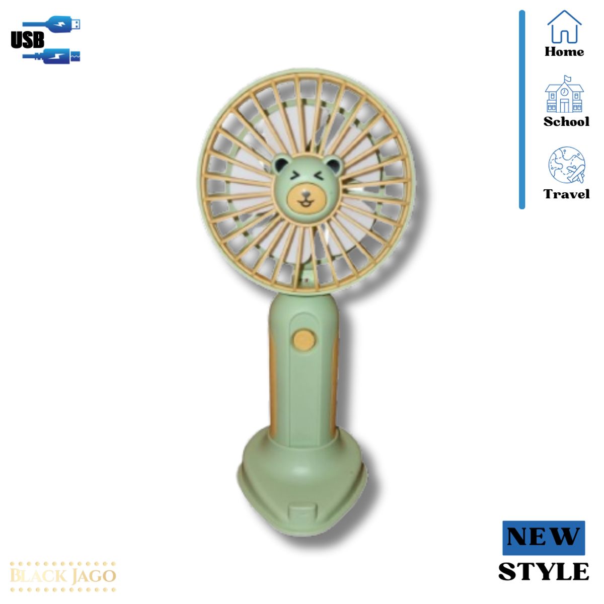 GENERICO - Ventilador kawai usb porta celular Amarillo