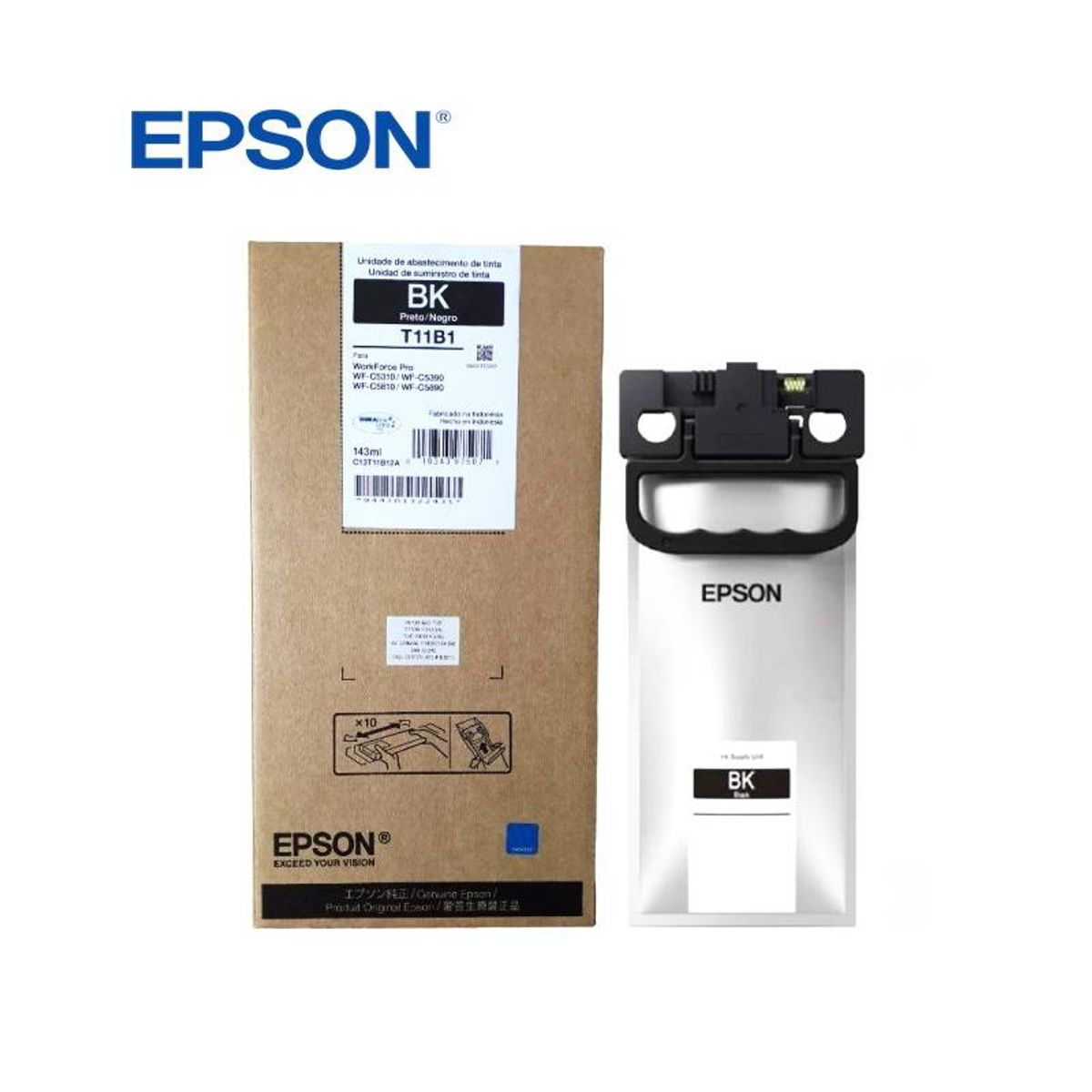 EPSON - Bolsa Tinta Epson T11B120-AL Negro Pro WF-C5390 C5810 C5890