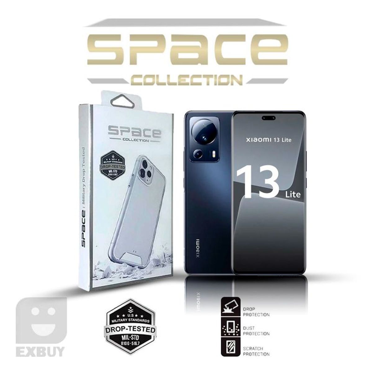 GENERICO - Case Space para Xiaomi Redmi Mi 13 Lite