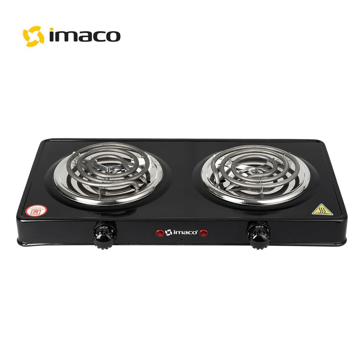IMACO - Cocina Eléctrica Imaco 2 Hornillas HP1400
