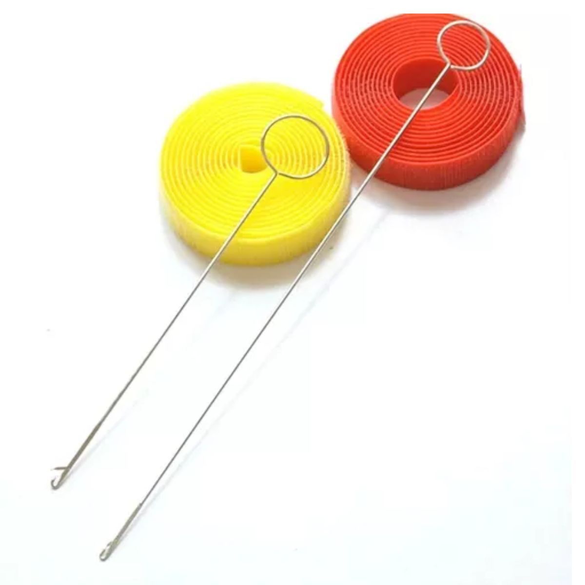 GENERICO - 2 Varillas Ganchos Volteador Resistente Largo 26 Cms Costura