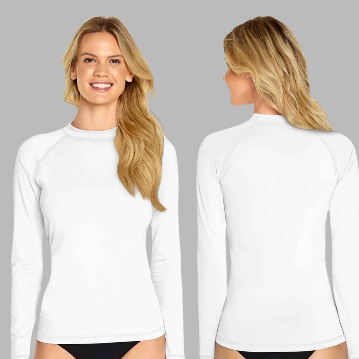 GENERICO - Polo Natacion Unisex Ropa de baño Blanco - Tallas 14 hasta XL