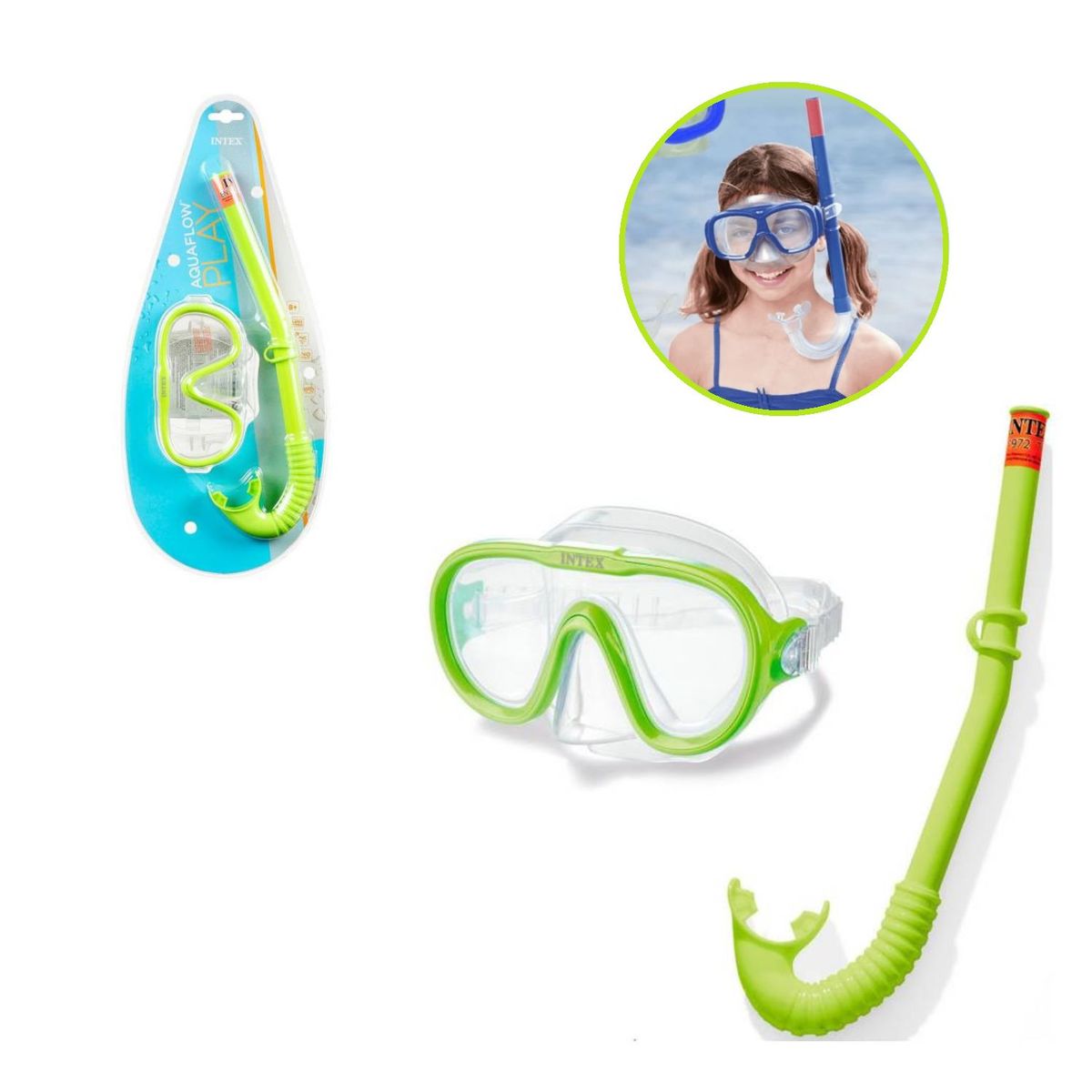 INTEX - Set de Natacion Mascara Para Niños Intex 55642