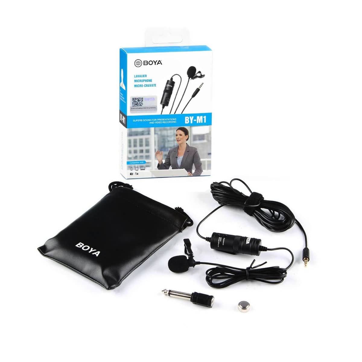 BOYA - MICROFONO DE SOLAPA OMNIDIRECCIONAL BY-M1 BOYA