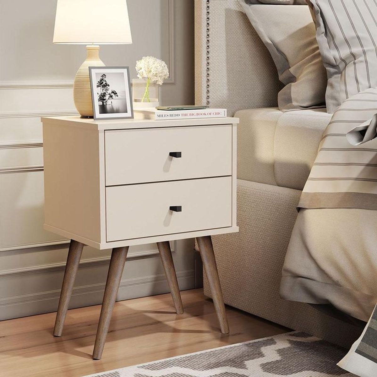 TU MESITA - Mesa De Noche Vintage Croacia Beige