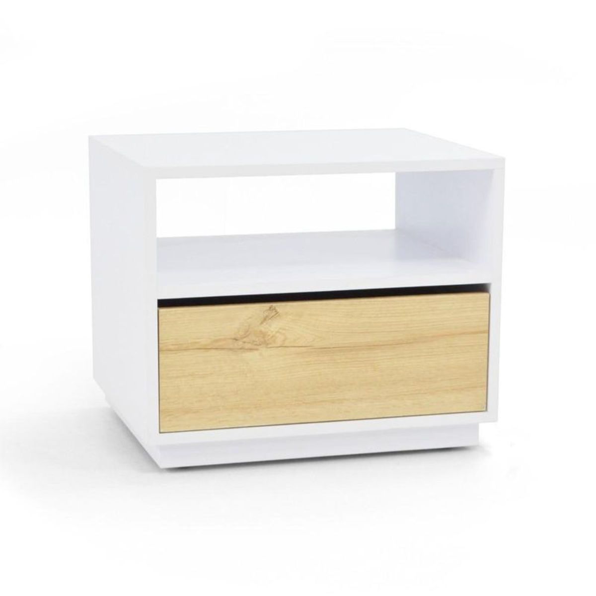 TU MESITA - Mesa De Noche de Melamina Emily Blanco Duna