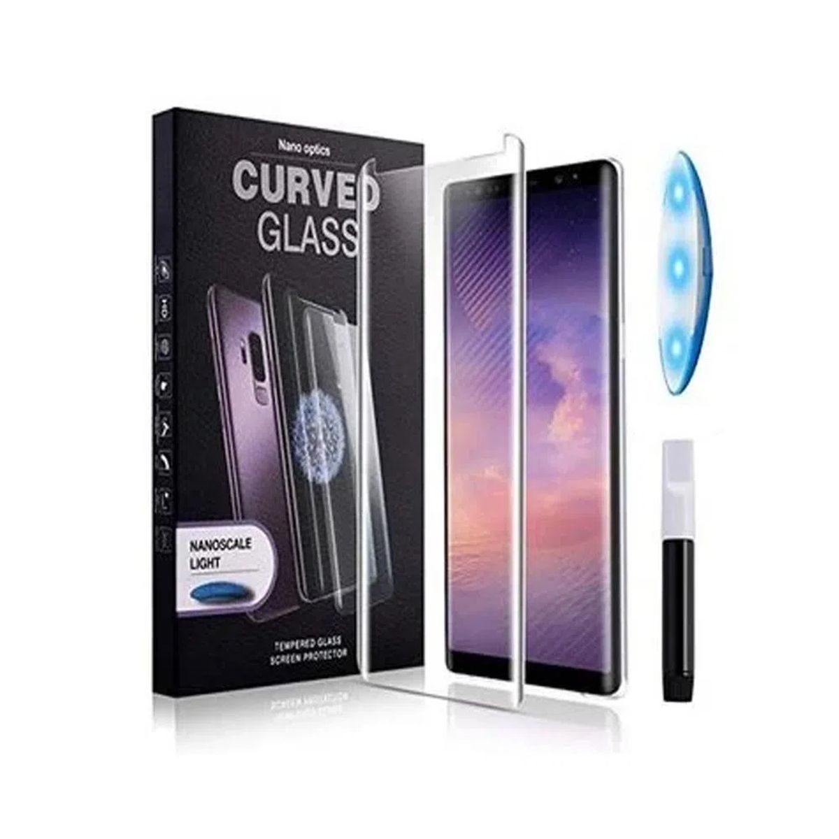 GENERICO - Mica para Samsung S7 Edge Protector de Pantalla UV Liquid Resistente