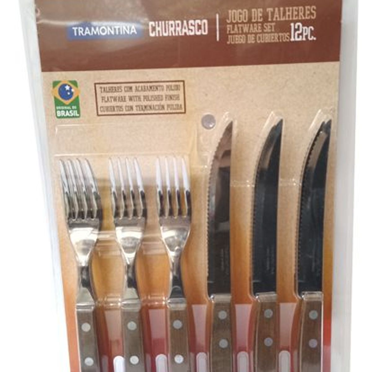 TRAMONTINA - Juego de Cubiertos 12 Piezas