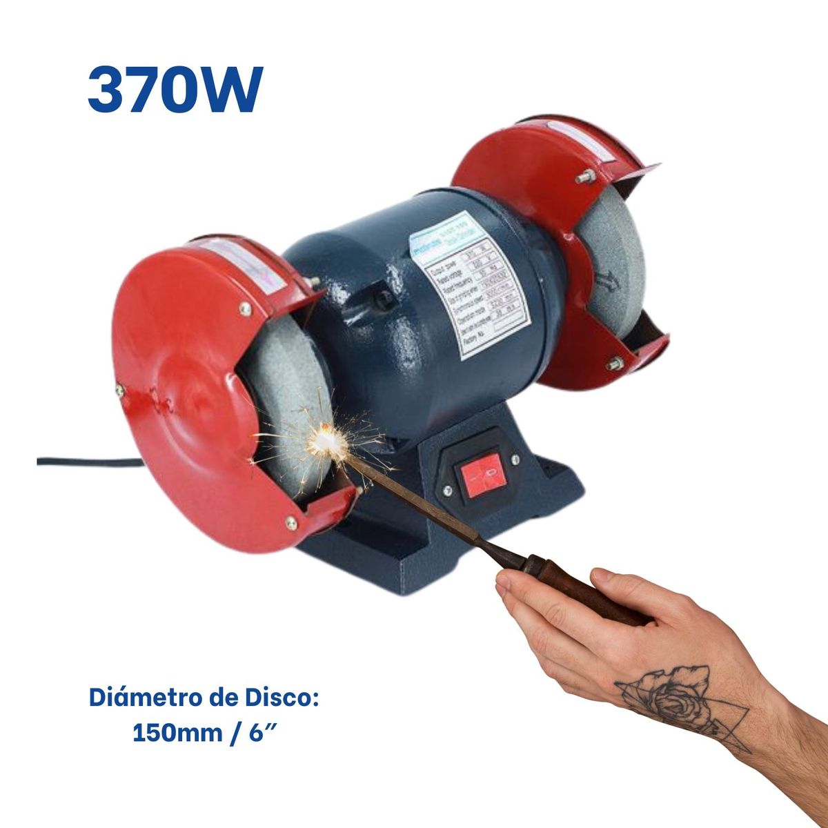 GENERICO - Esmeril de Banco 6 370W Makute