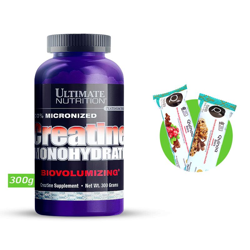 ULTIMATE NUTRITION - Creatina Monohidratada Ultimate Nutrition 300g con REGALO