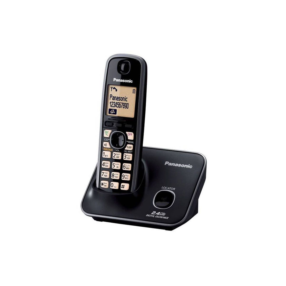 PANASONIC - TELÉFONO FIJO PANASONIC INALÁMBRICO NEGRO KX-TG3711LCB