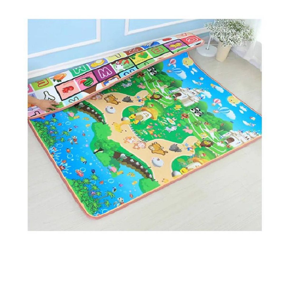 GENERICO - Piso bebe térmico alfombra educativa 180 x 120cm