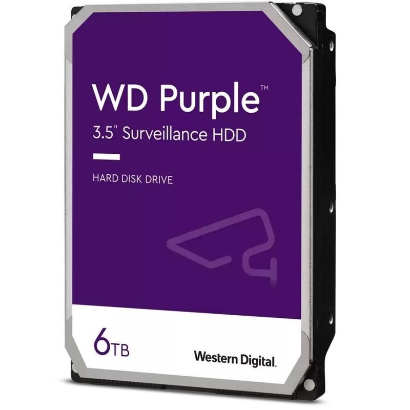 WESTERN DIGITAL - Disco Duro Western Digital Purple 6TB SATA Videovigilancia WD64PURZ