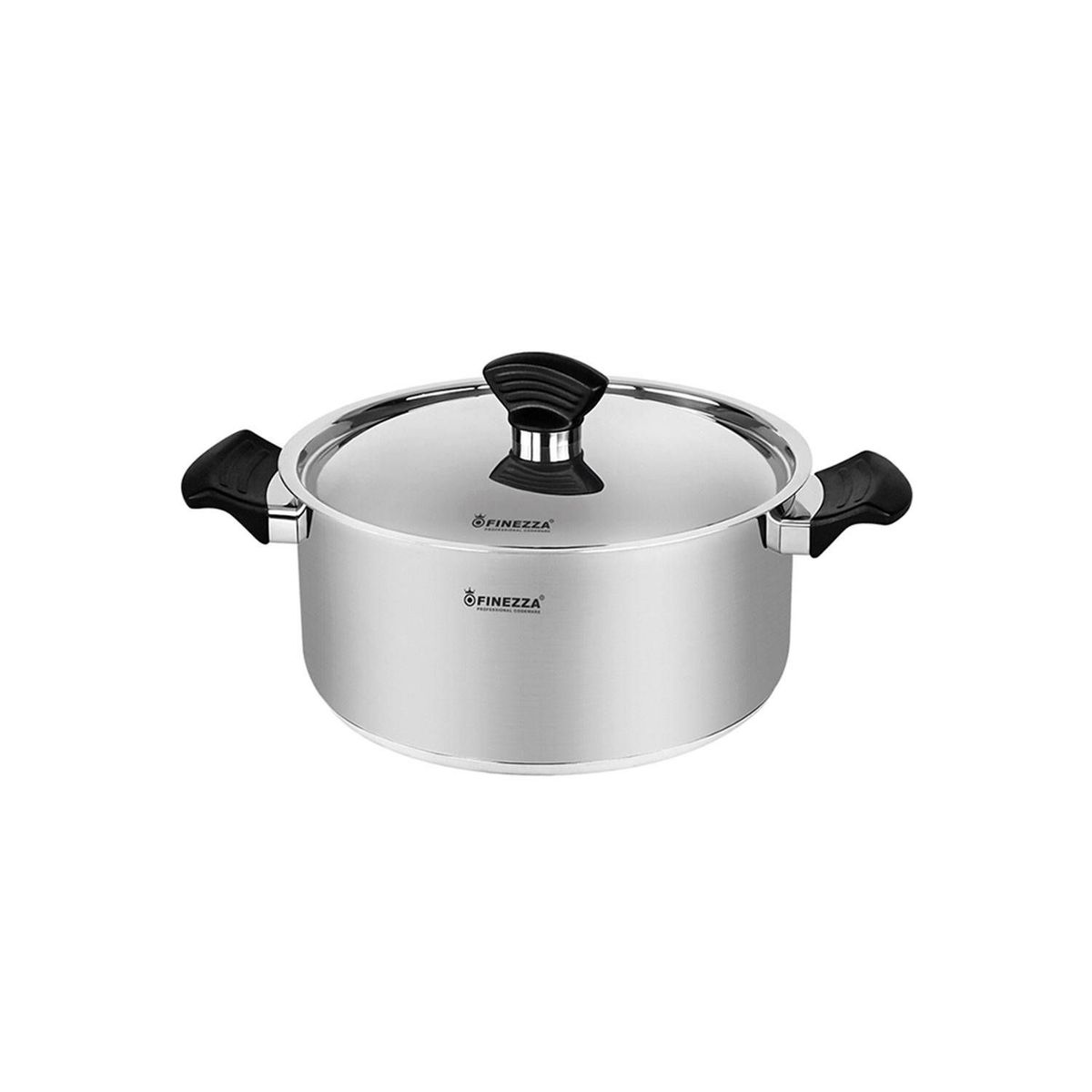 FINEZZA - Juego de ollas de acero inoxidable FZ-1042TS FINEZZA 6 PZAS